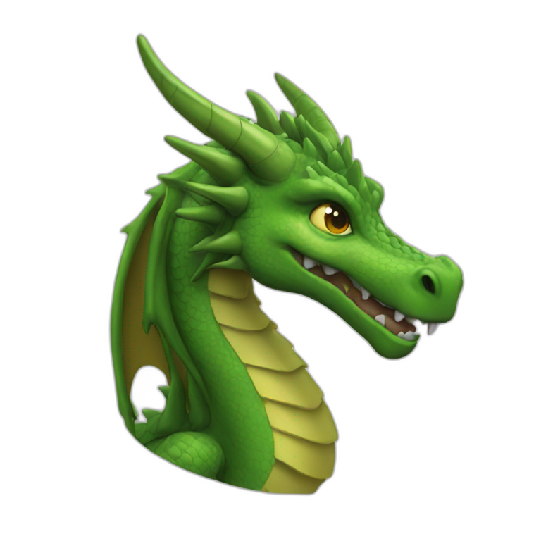 military Green Dragon emoji