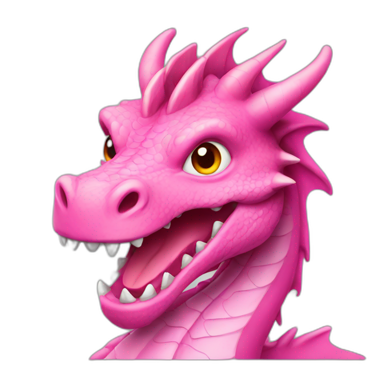 Pink dragon emoji