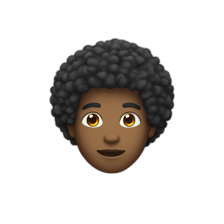 Afro emoji