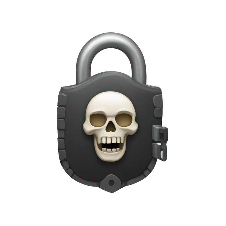 lock that looks like a skull emoji
