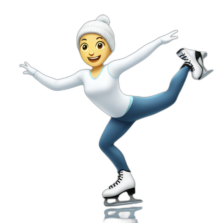 Ice skating emoji