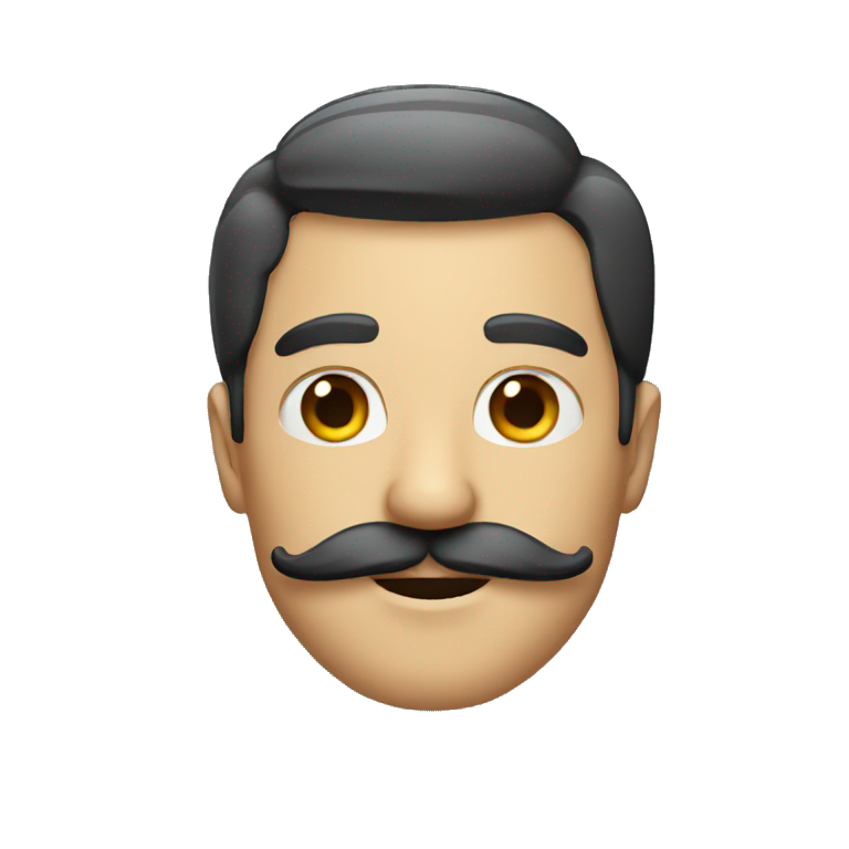 Men with a mustache emoji