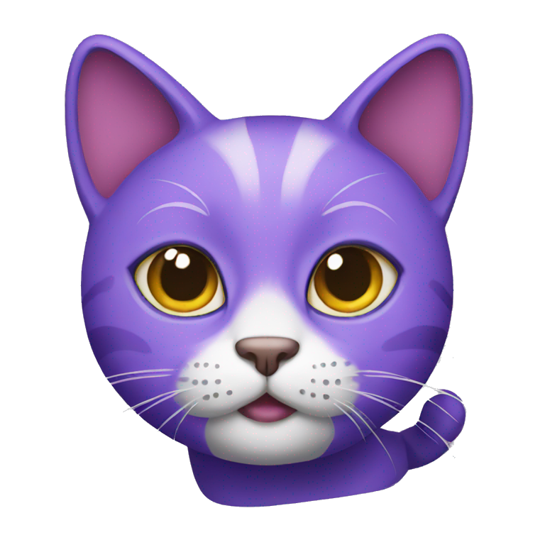 PURPLE CAT  emoji
