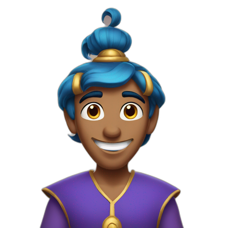 Aladdin disney genie emoji