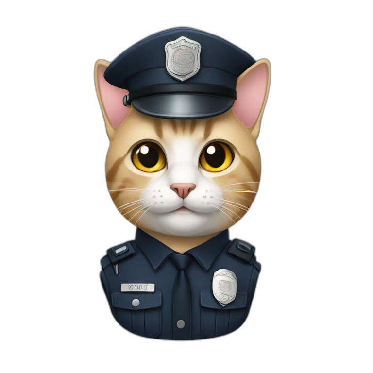 cat - police officer emoji