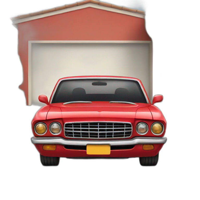 Red car emoji
