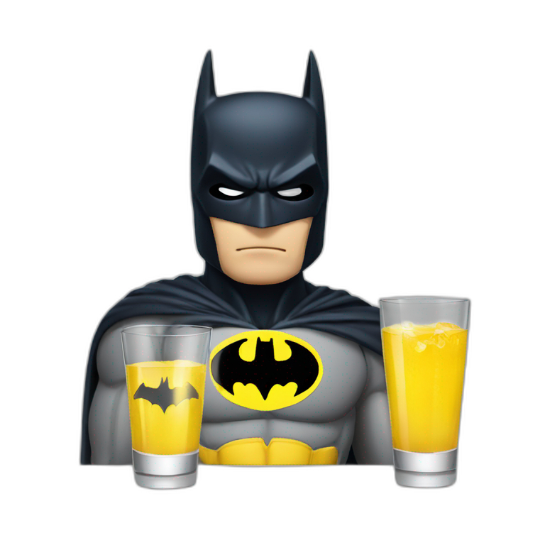 batman drink vodka emoji