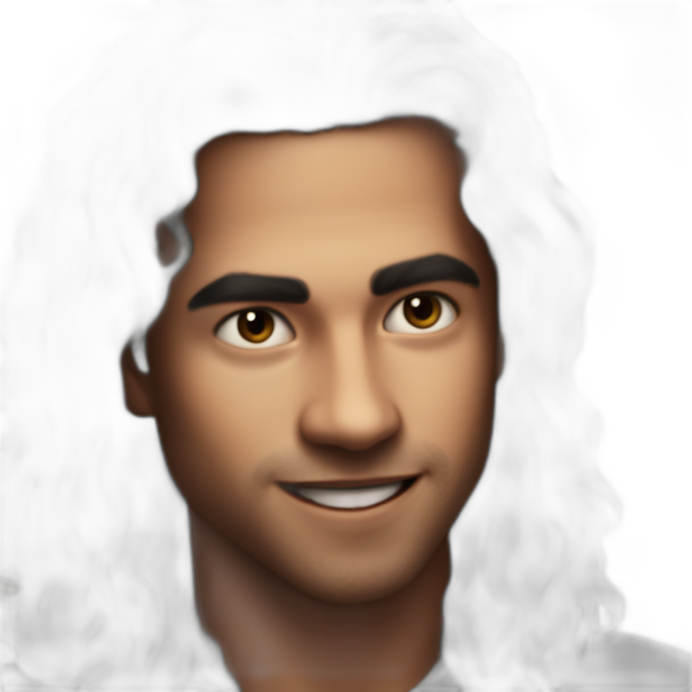 happy long hair black hair emoji