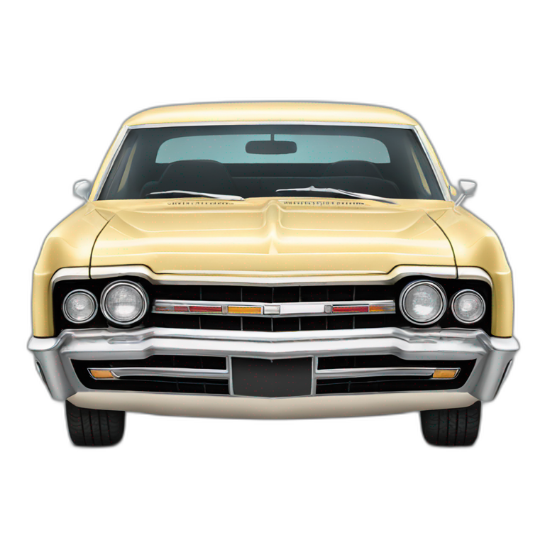 1967 black chevy impala emoji