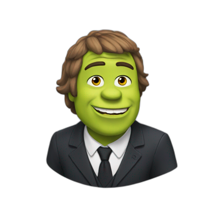 Macron sur Shrek  emoji