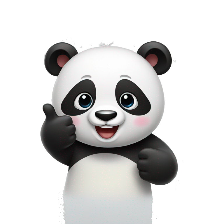 panda giving a thumbs up emoji