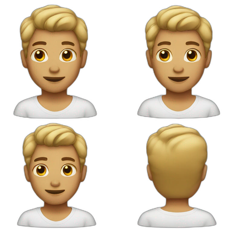 Light skin boy  emoji