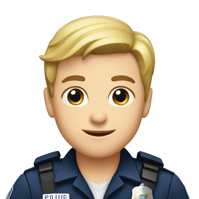 caucasian police officer emoji