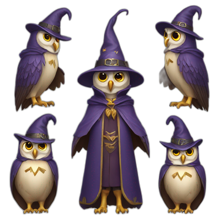 owl wizard emoji