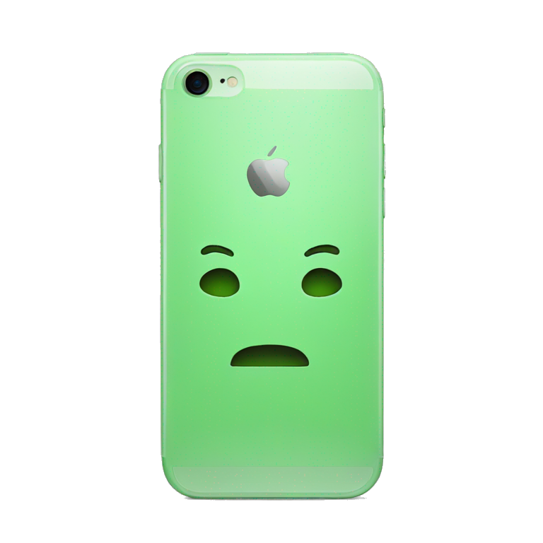 Green iPhone  emoji
