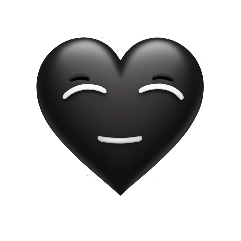 Heart black emoji