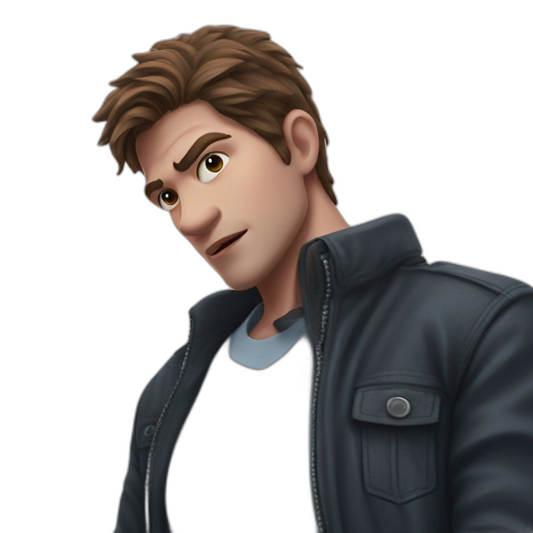 brown haired boy in jacket emoji