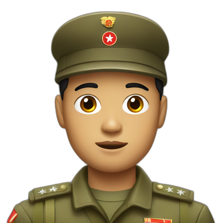 north korean soldier emoji