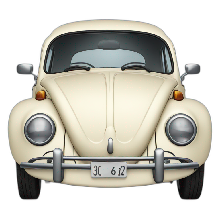 Front VW Beetle emoji