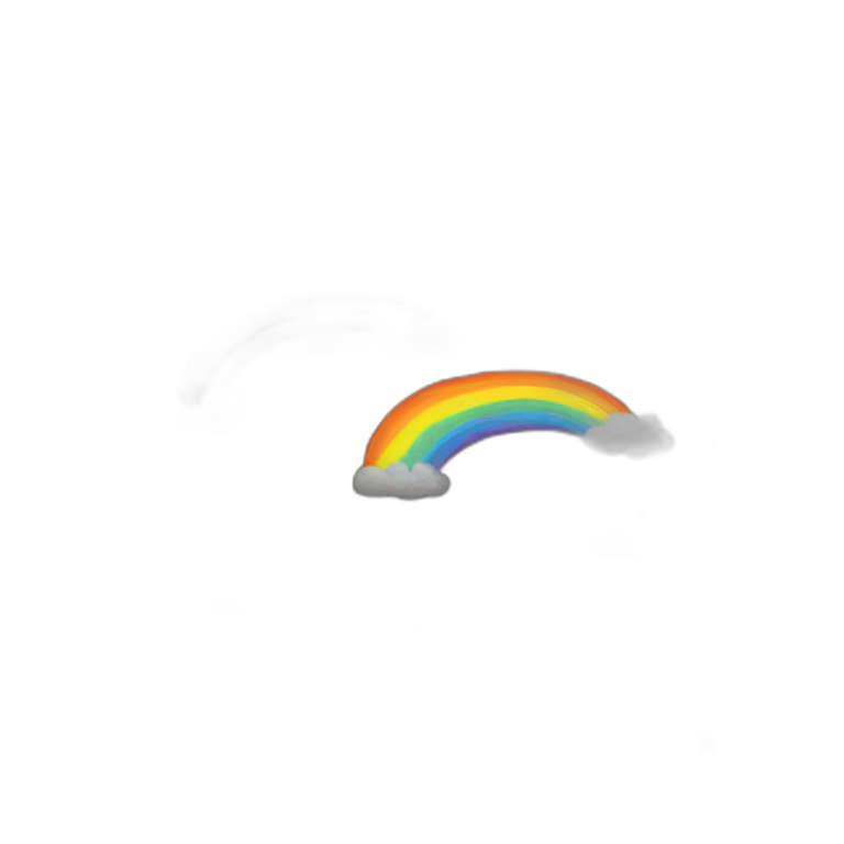rainbow black emoji