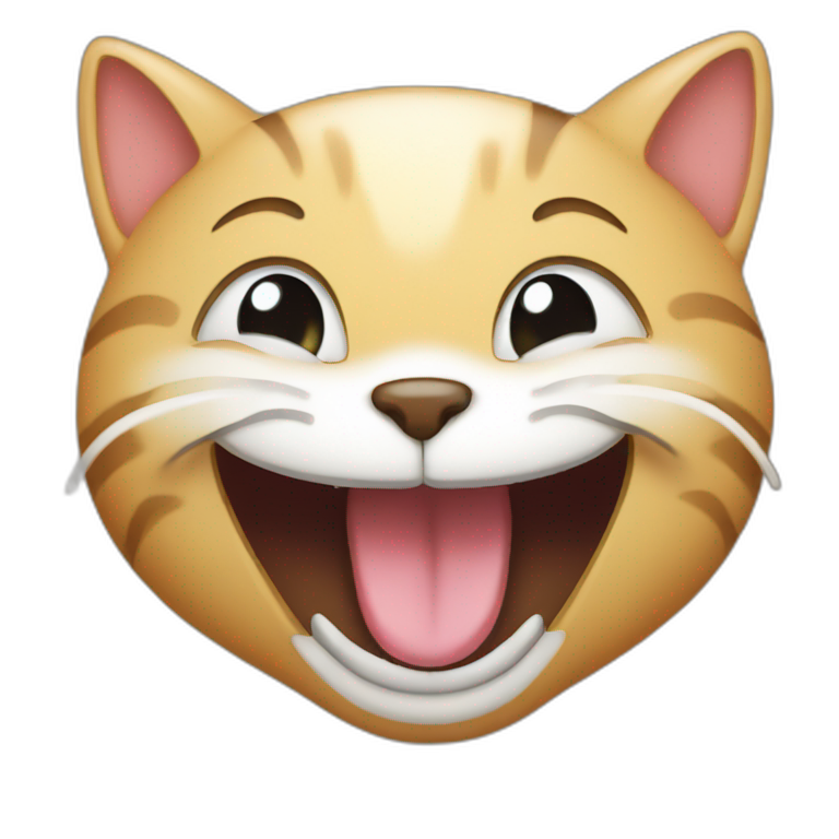 laughing cat with tears emoji