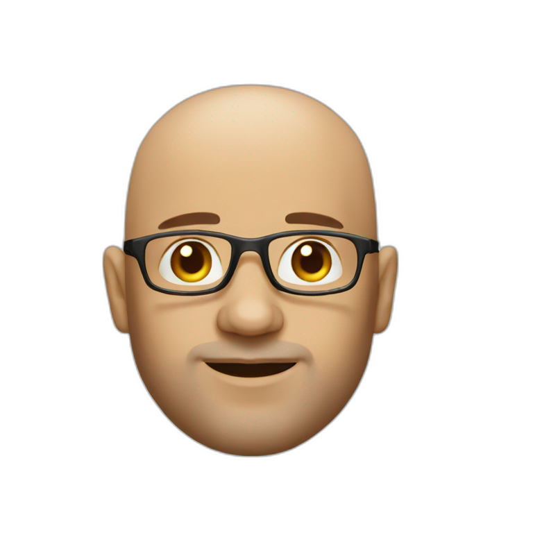 bald 40 years old spanish designer emoji