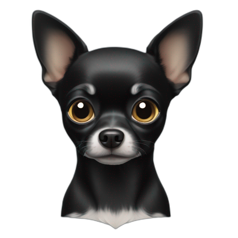 Black Chihuahua emoji