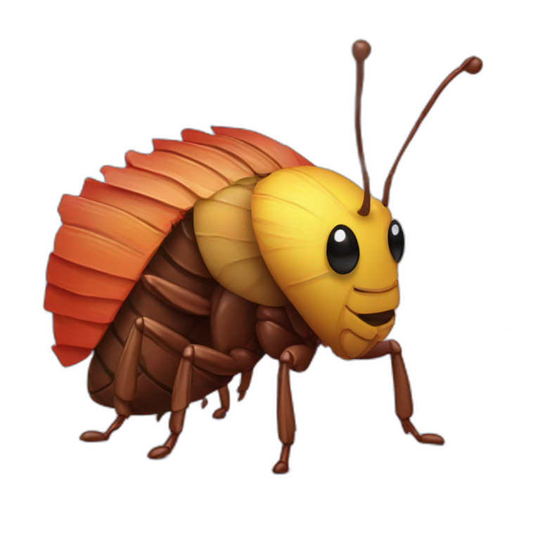 A cockroach with a piñata emoji