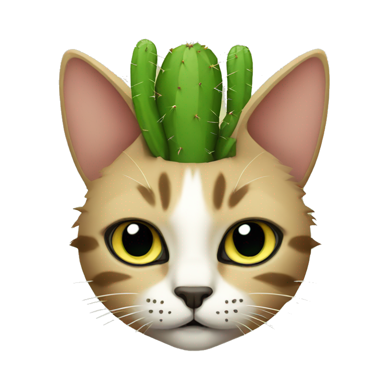 Cactus cat emoji