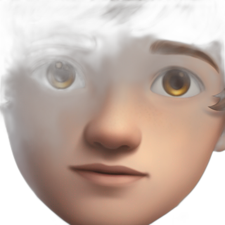 intense gaze freckled boy emoji