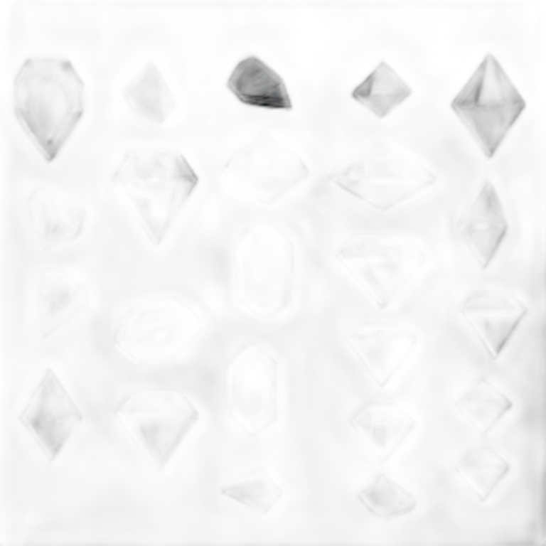 Matte black diamond emoji