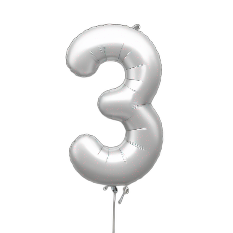 balloon-shaped-like-number-3 emoji