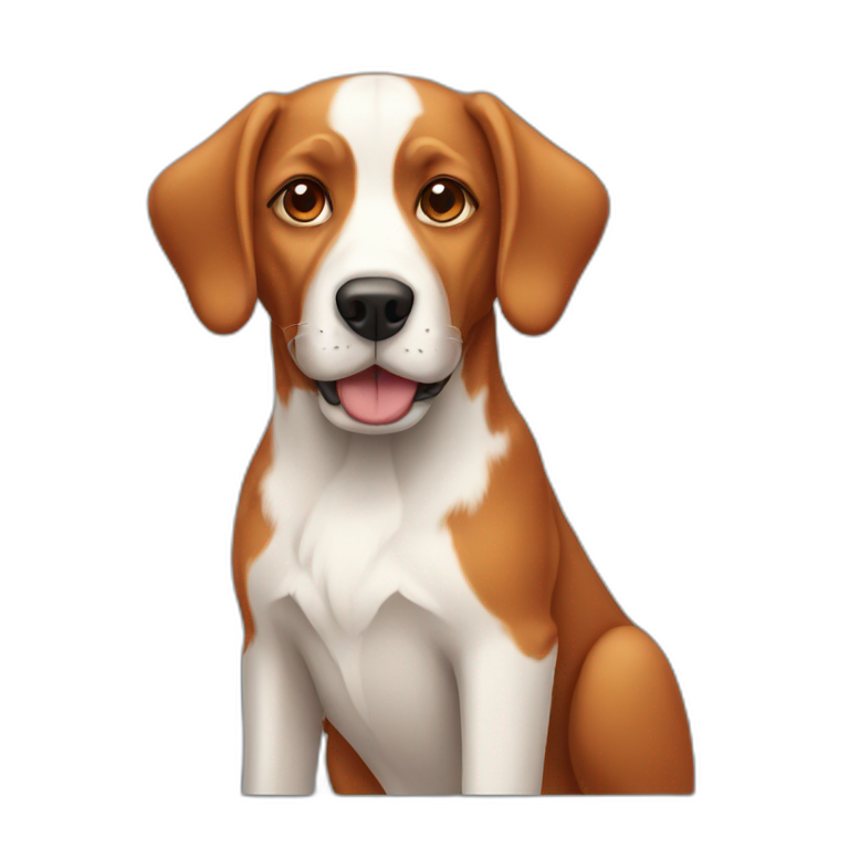red-haired farmentino dog emoji