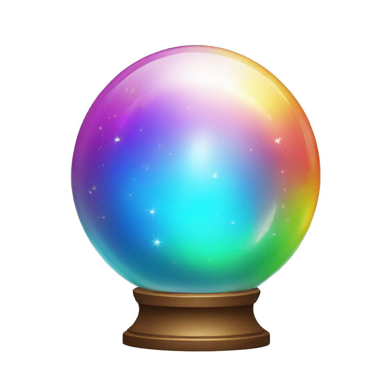 Rainbow crystal ball emoji