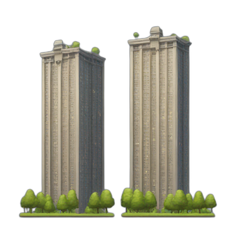 twins towers emoji