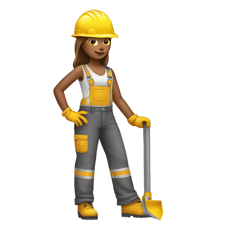 Construction worker in heels emoji