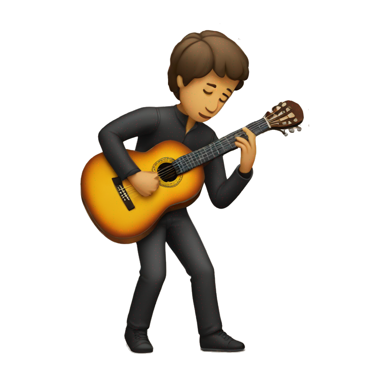 person playing spanish guitar emoji