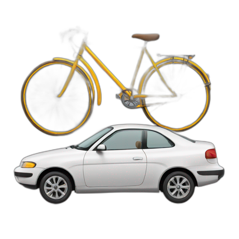 car and bycicle emoji