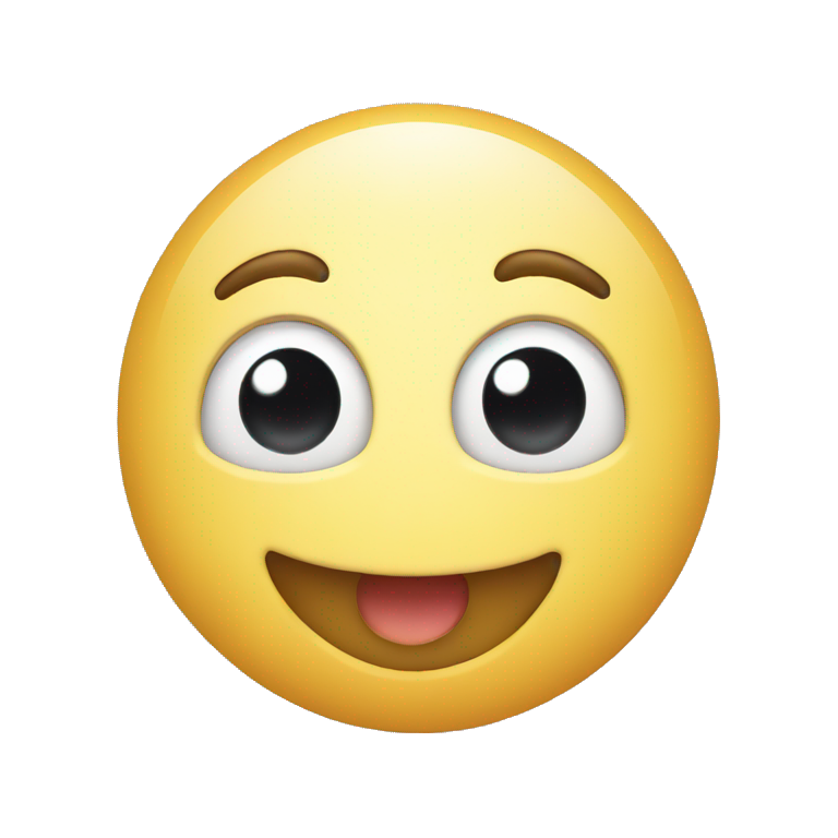 smiling with teeth open eyes emoji