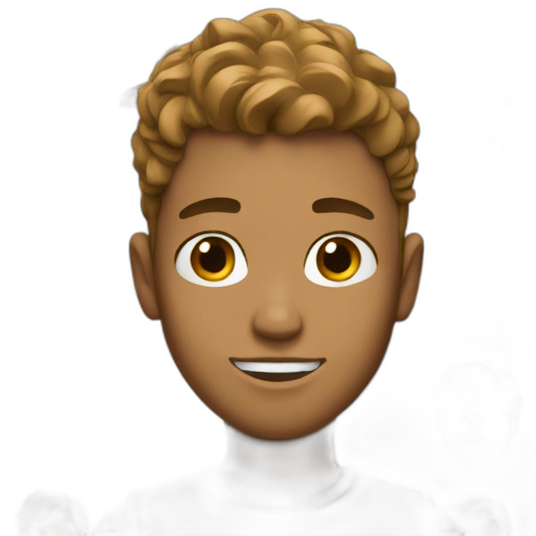 White boy brown hair emoji