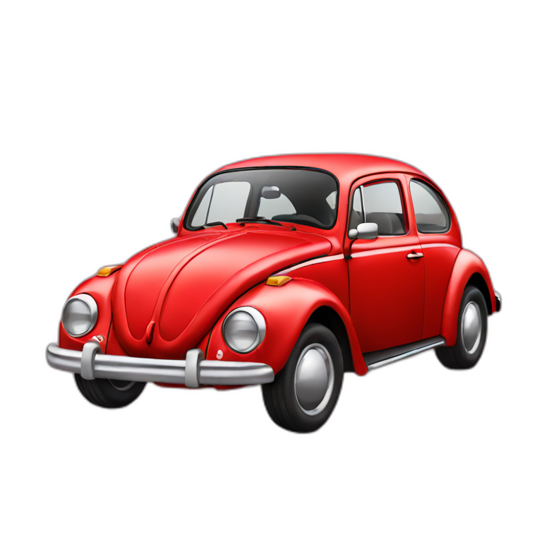 Red Volkswagen Beetle emoji