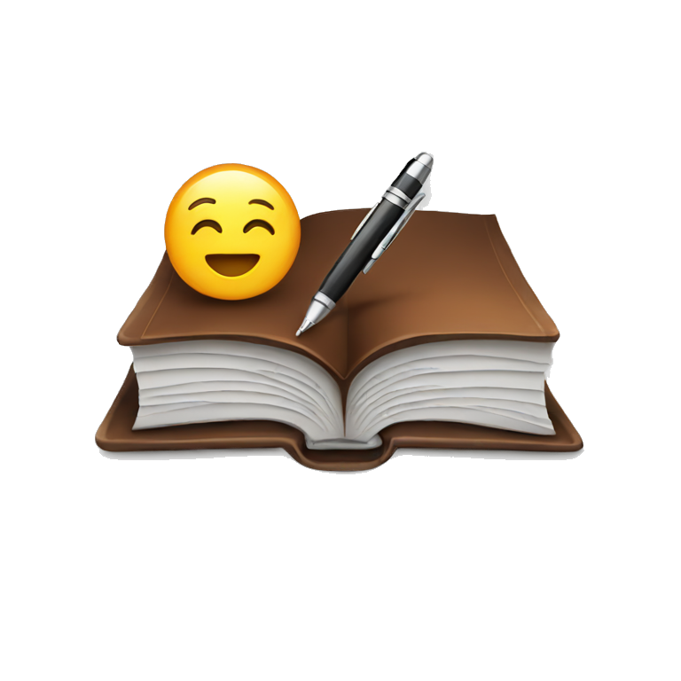 book and pen emoji