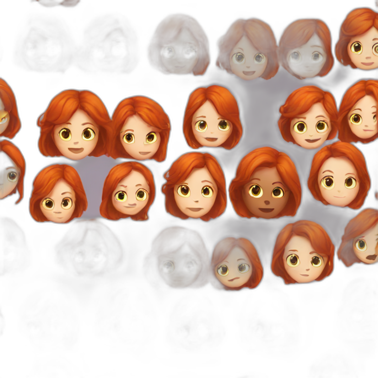 redhead girl pregnant emoji