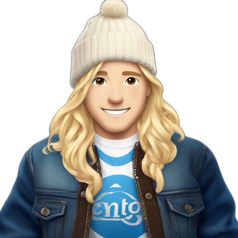 "Smiling Blonde Boy in Jacket" emoji