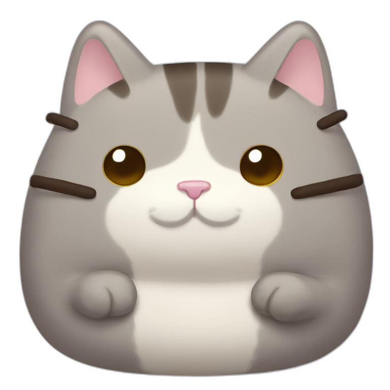 Pusheen cat says hi emoji