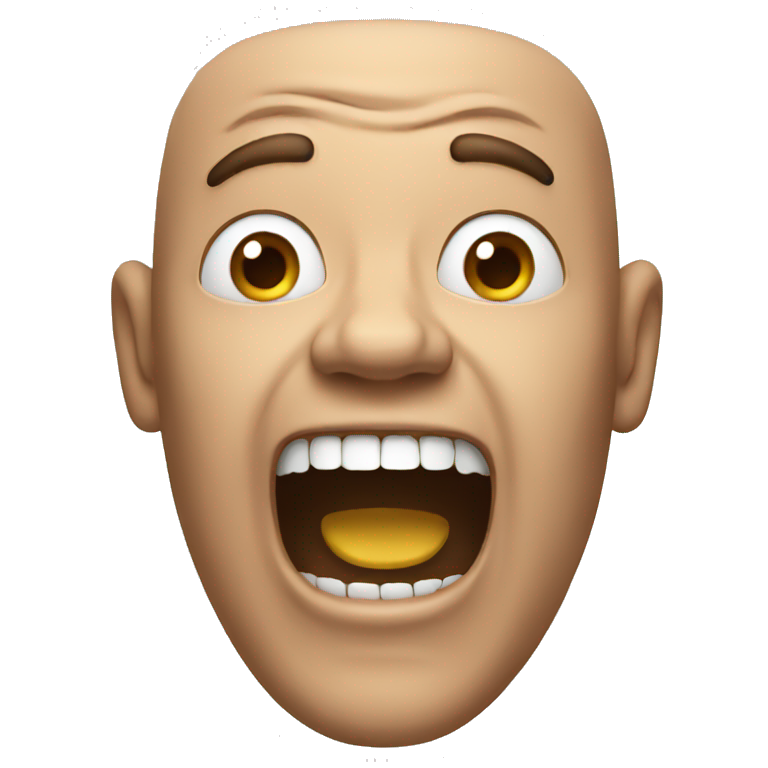 a man screaming emoji