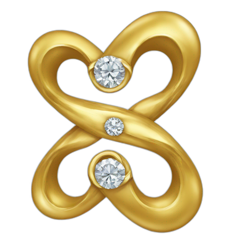 infinity and diamond emoji