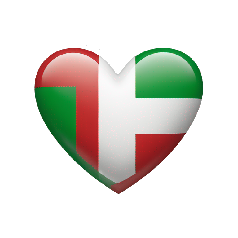 heart as italy flag emoji