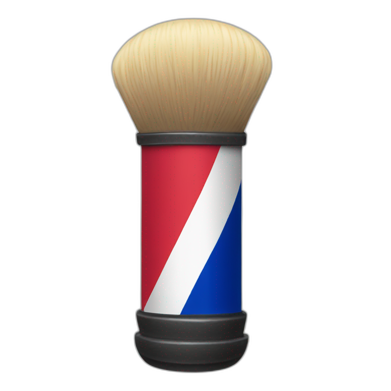 Barber pole colombian flag colors emoji