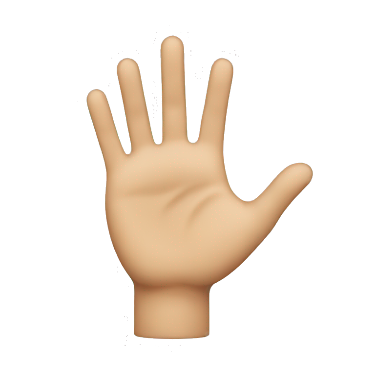 give a hand emoji